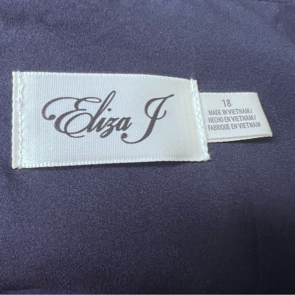 Eliza J Flutter Sleeve Jumpsuit Navy Size 18 - Picture 8 of 9